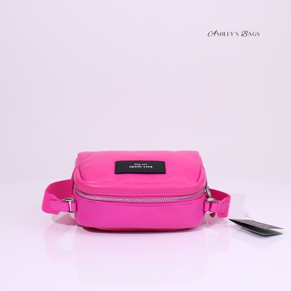 Kate Spade Puffed Satchel Crossbody In Pink Vivid Snapdragon - Picture 6 of 8